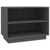 The Living Store Schoenenkast Grenenhout - 60 x 34 x 45 cm - Grijs