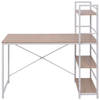 The Living Store Bureau - Kantoormeubilair - 120 x 52 x 120 cm - Eiken - Met 4 lagen