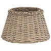 The Living Store Wicker Lampenkap - Ø50 x 30 cm - Bruin