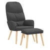 The Living Store Relaxstoel Comfort - Stoelen - 70x77x98 cm - Donkergrijs