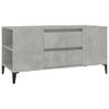 The Living Store TV-meubel Industrial - Betongrijs - 102 x 44.5 x 50 cm - Bewerkt hout en metaal