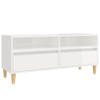 The Living Store Klassieke TV-kast - 100 x 34.5 x 44.5 cm - Hoogglans wit