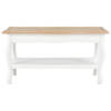 The Living Store Salontafel Classic - 87.5 x 42 x 44 cm - MDF - massief grenenhout