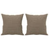 The Living Store Sierkussens - Taupe - 40 x 40 cm - Duurzaam materiaal