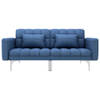 The Living Store Slaapbank Loungeset - 175.5 x 84 x 79.5 cm - Blauw