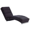 The Living Store Chaise Longue - Massage en Verwarming - Bruin - 155 x 51 x 71 cm - USB-aansluiting