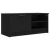 The Living Store Tv-meubel - Zwart - 80 x 35 x 36.5 cm - Praktisch materiaal