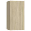 The Living Store TV-kast - Sonoma eiken - 30.5 x 30 x 60 cm - 2 schappen