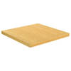 The Living Store Bamboe Tafelblad - 70x70x4 cm - Duurzaam - Veelzijdig - Afgeronde randen - Eenvoudig schoon te maken -