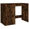 The Living Store Bureau Gerookt Eiken - Bureau - 100x49x75 cm