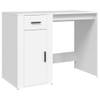 The Living Store Bureau Bureau - 100 x 49 x 75 cm - Wit - bewerkt hout