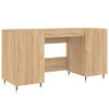 The Living Store Bureau Sonoma Eiken - 140 x 50 x 75 cm - Industrieel design