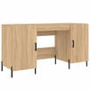 The Living Store Bureau Sonoma Eiken - 140 x 50 x 75 cm - Praktisch en Duurzaam