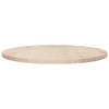 The Living Store Rond Tafelblad - 70 x 2.5 cm - Massief Grenenhout