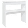 The Living Store Consoletafel s Hall - 80 x 30 x 80 cm - Wit - Spaanplaat