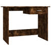 The Living Store Bureau Gerookt Eiken - 100 x 50 x 76 cm - opbergruimte - multifunctioneel