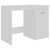 The Living Store Bureau - Strak en modern - Hout - 100 x 50 x 76cm - Wit