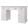 The Living Store Bureau - - Bureau - 140x48x80 cm - Wit