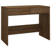 The Living Store Werktafel - Bruineiken - 101 x 50 x 76.5 cm - Stevig en stabiel