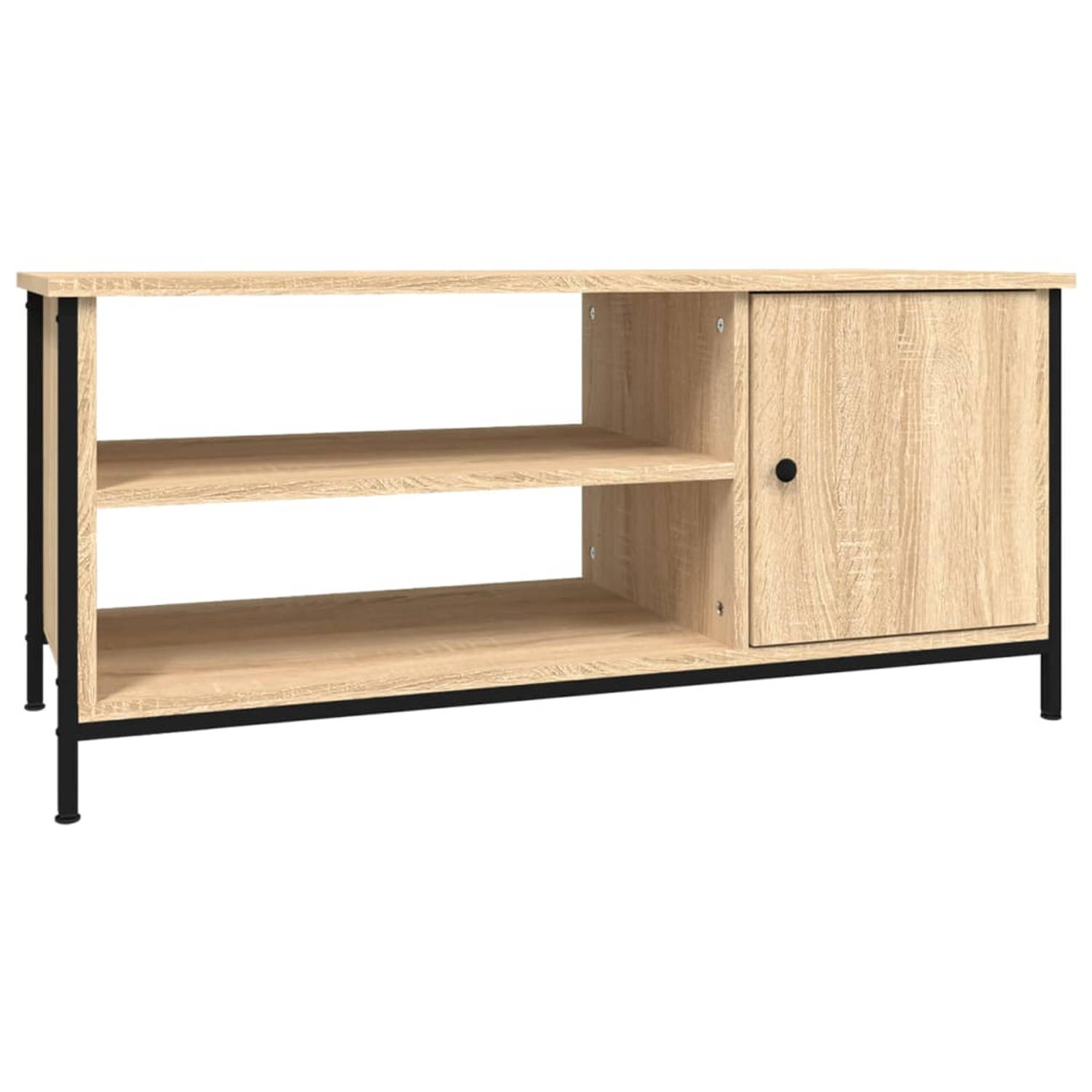 The Living Store TV-meubel - Trendy en praktisch - 100 x 40 x 45 cm - Sonoma eiken