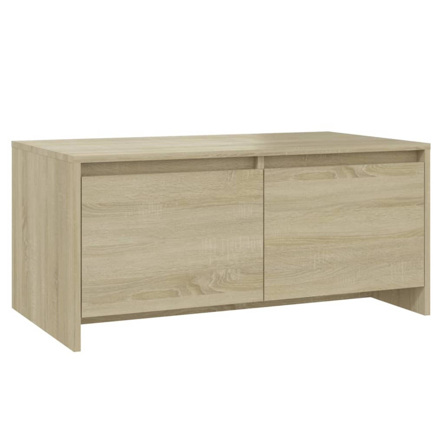 The Living Store Banktafel Sonoma Eiken - 90 x 50 x 41.5 - Stevig en duurzaam