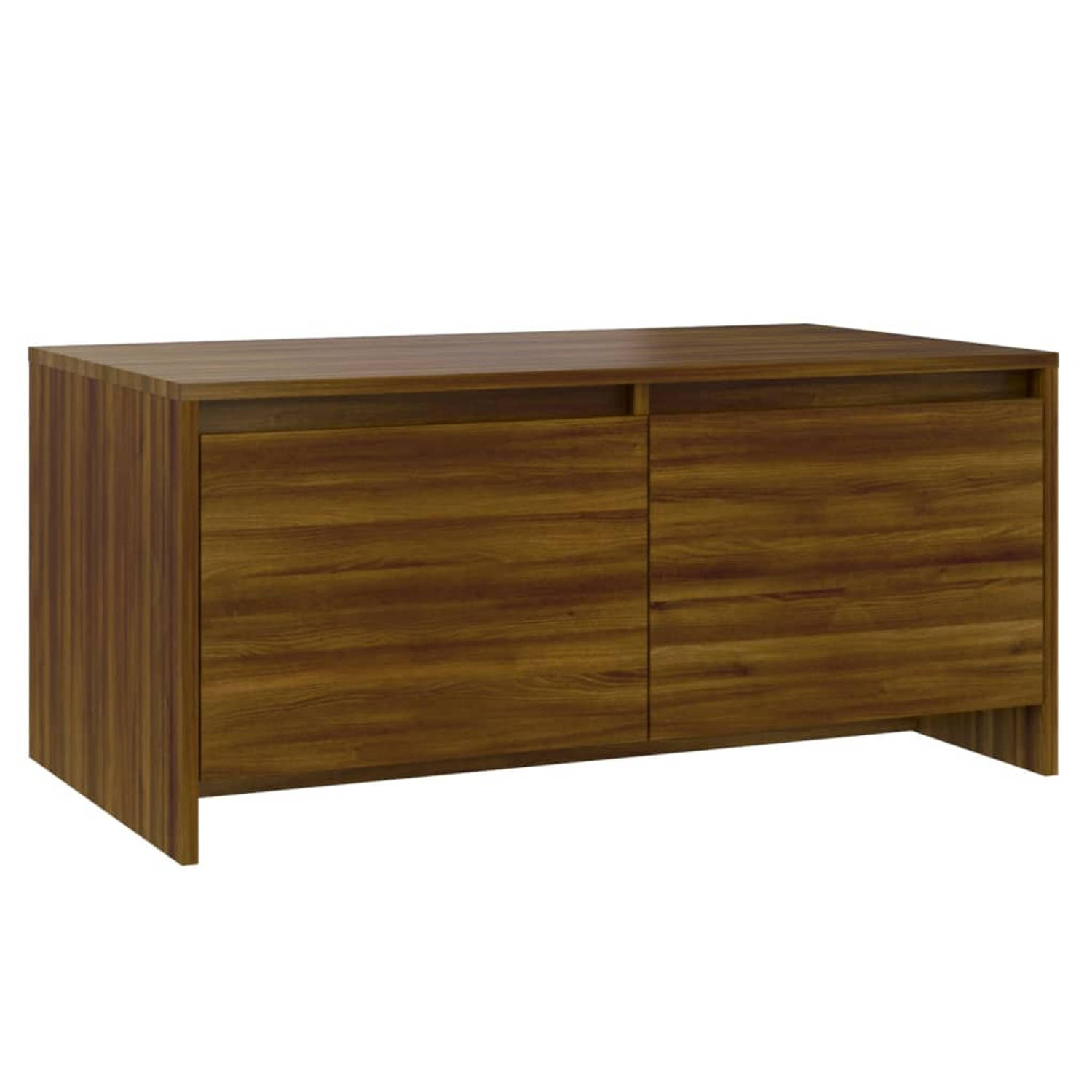 The Living Store Banktafel - Moderne Banktafel - Bruineiken - 90 x 50 x 41.5 cm - Stevig en duurzaam