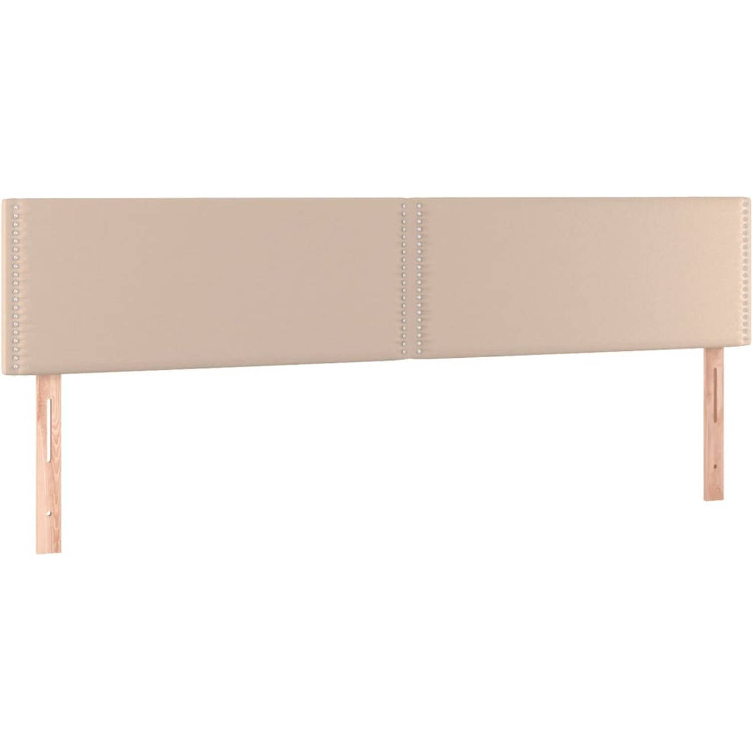 The Living Store Boxspringbed - Cappuccino - Kunstleer - 203 x 180 x 78/88 cm - Pocketvering