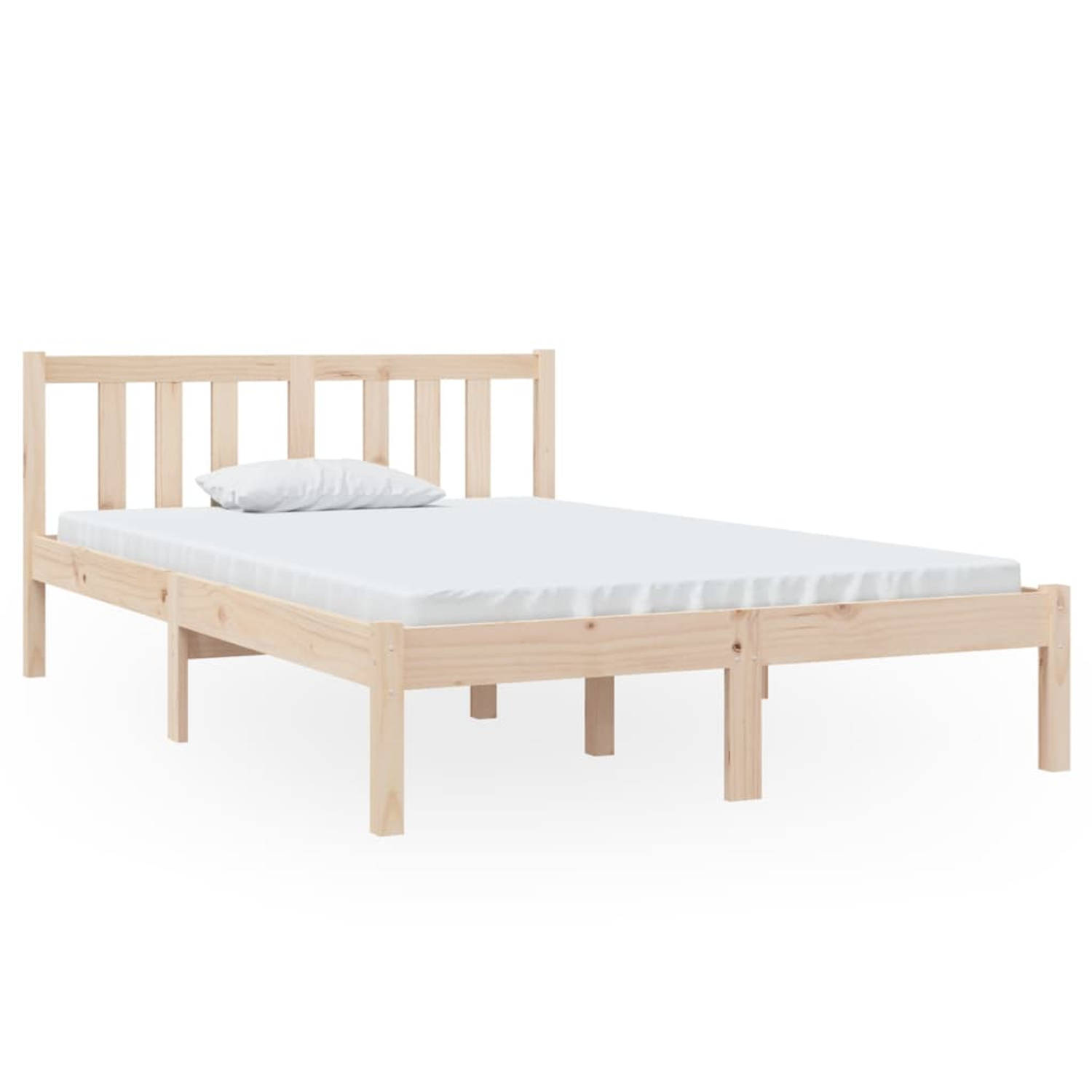 The Living Store Bedframe massief hout 120x190 cm 4FT Small Double - Bedframe - Bedframes - Bed - Bedbodem - Ledikant - Bed Frame - Massief Houten Bedframe - Slaapmeubel - Tweepers