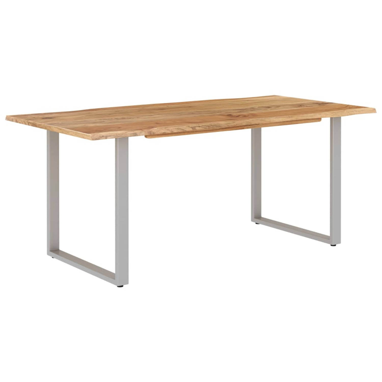 The Living Store Eettafel 180x90x76 cm massief acaciahout - Tafel