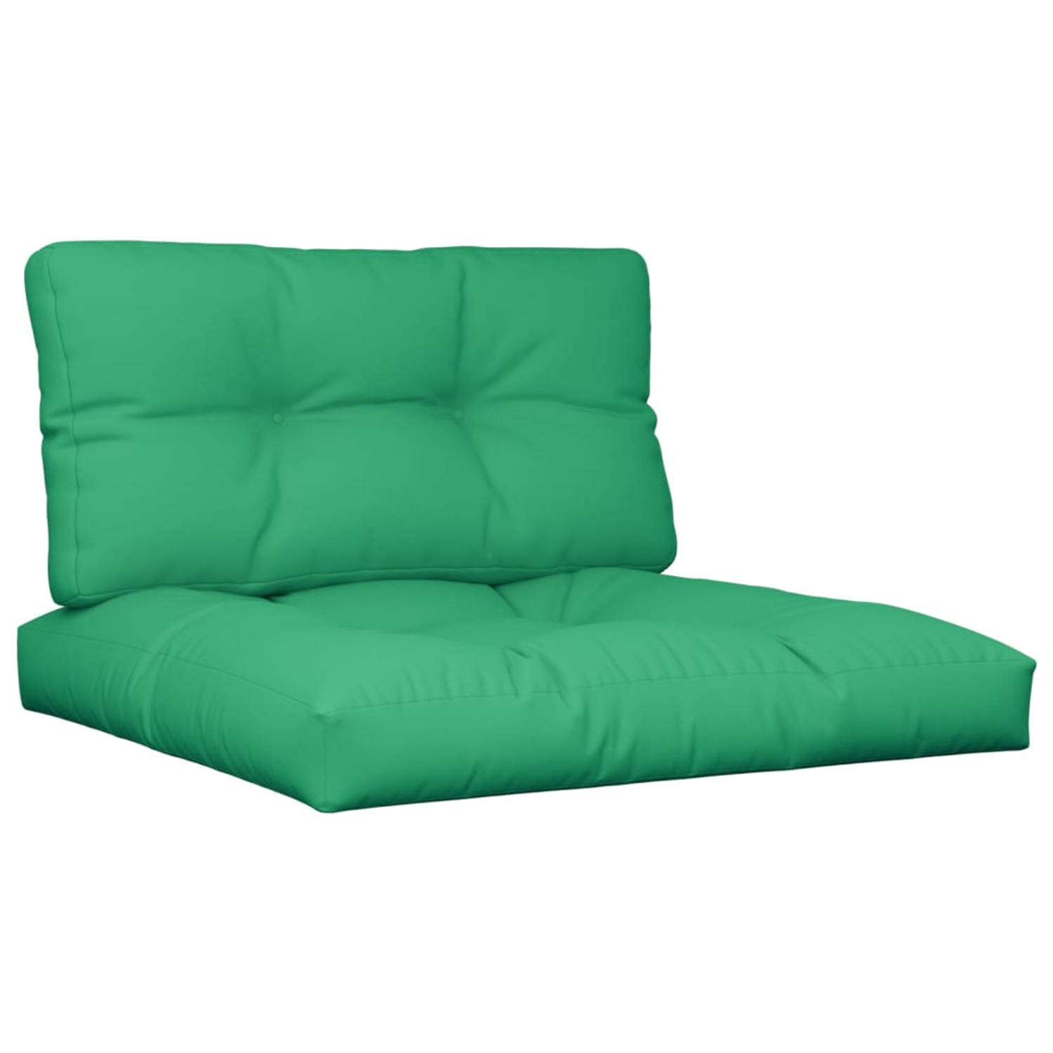 The Living Store Loungeset Kussens - 70x70x10 cm Groen