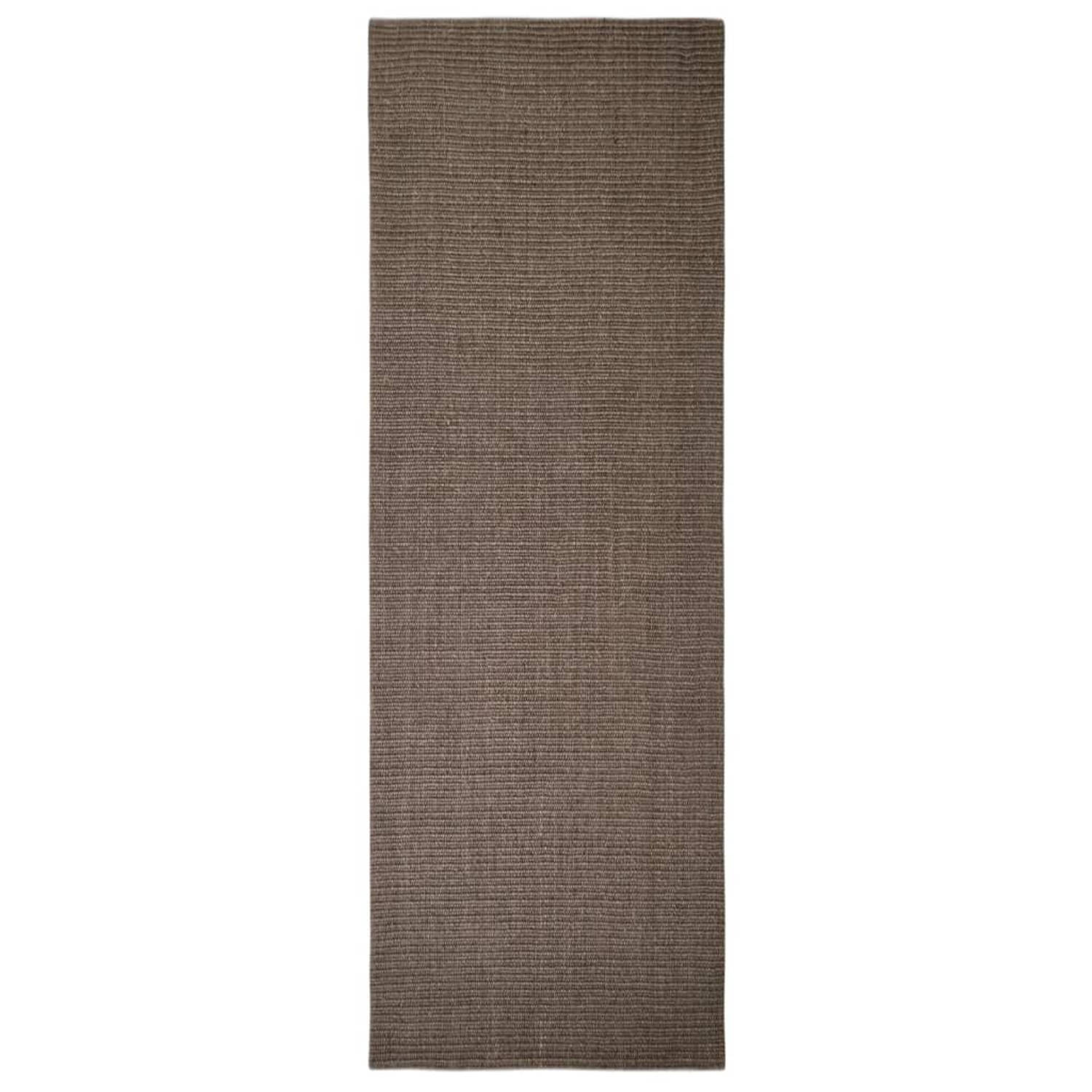 The Living Store Sisal Vloerkleed - Bruin - 100 x 300 cm - Hoogwaardig materiaal