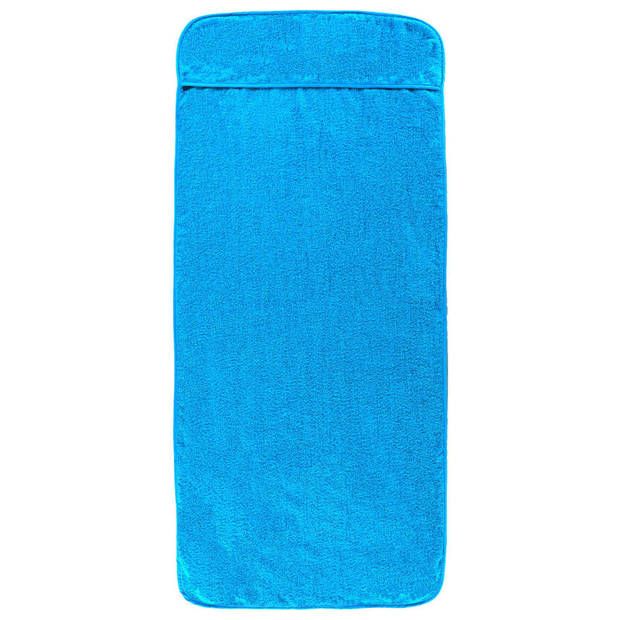 The Living Store Strandhanddoek - Turquoise - 60 x 135 cm - Zacht en snel drogend