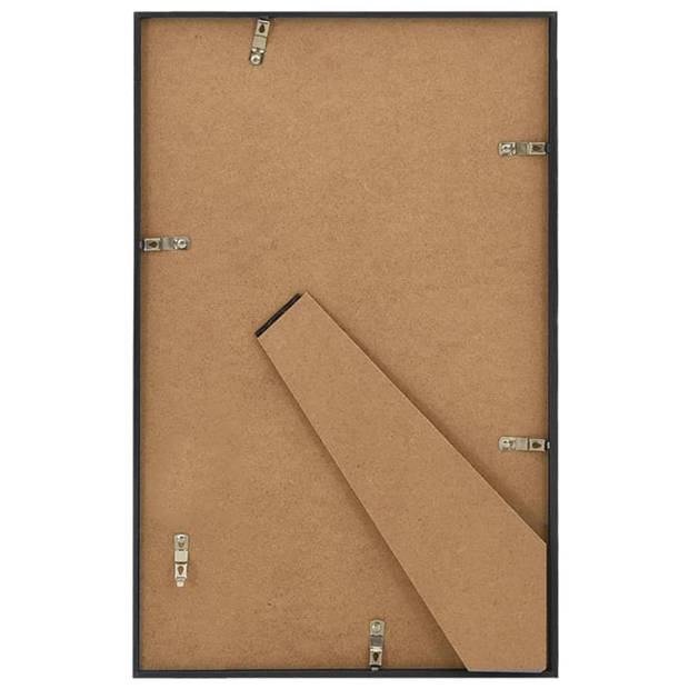 vidaXL Fotolijsten 3 st voor tafel 13x18 cm MDF zwart