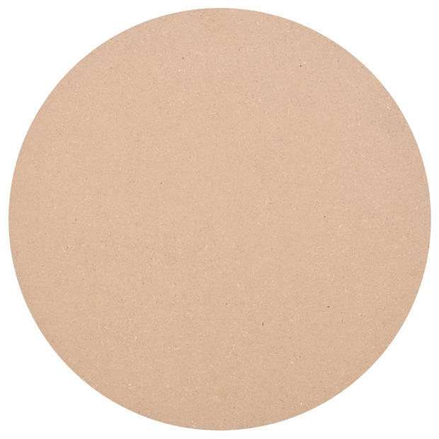 The Living Store MDF Tafelblad - 500 mm Diameter - Beige - 18 mm Dikte