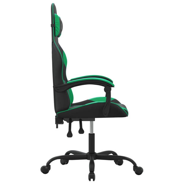 The Living Store Gamestoel - Comfortabele stoel van duurzaam kunstleer - Inclusief extra kussens - Verstelbare