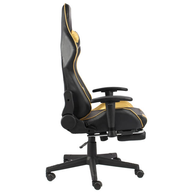 The Living Store Gamingstoel - Luxe - opvallend - Hoog rugleuning - Ergonomisch - Dik gevoerde zitting - 2 extra