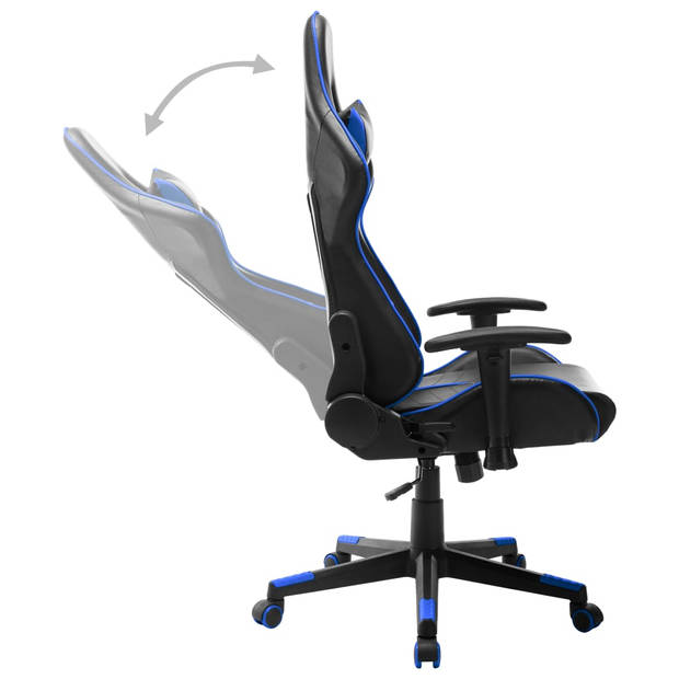 The Living Store Gamestoel Gaming Chair - Dik gevoerd - Hoge rugleuning - Verstelbaar - Inclusief kussens - 5