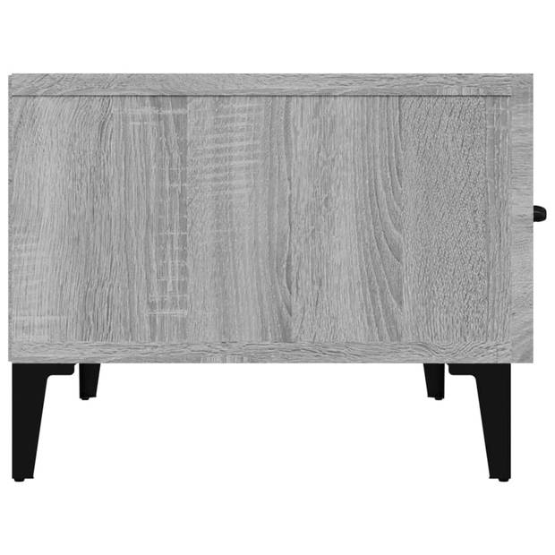 The Living Store TV-meubel - Grijs Sonoma Eiken - Media-kast met stevig materiaal - Voldoende opbergruimte - 150 x 34.5