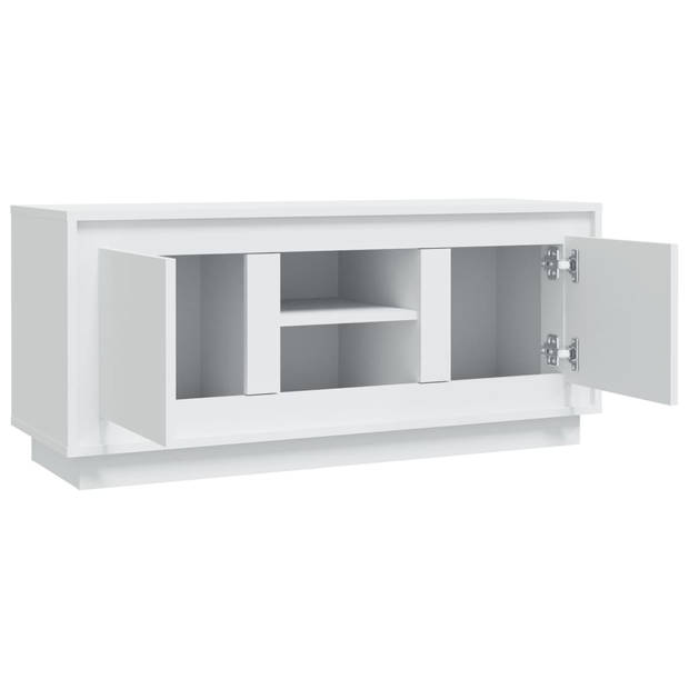 vidaXL Tv-meubel 102x35x45 cm bewerkt hout wit