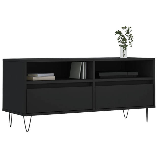 The Living Store TV-meubel - TV-kast en opbergmeubel - 100 x 34.5 x 44.5 cm - Stevig materiaal - voldoende