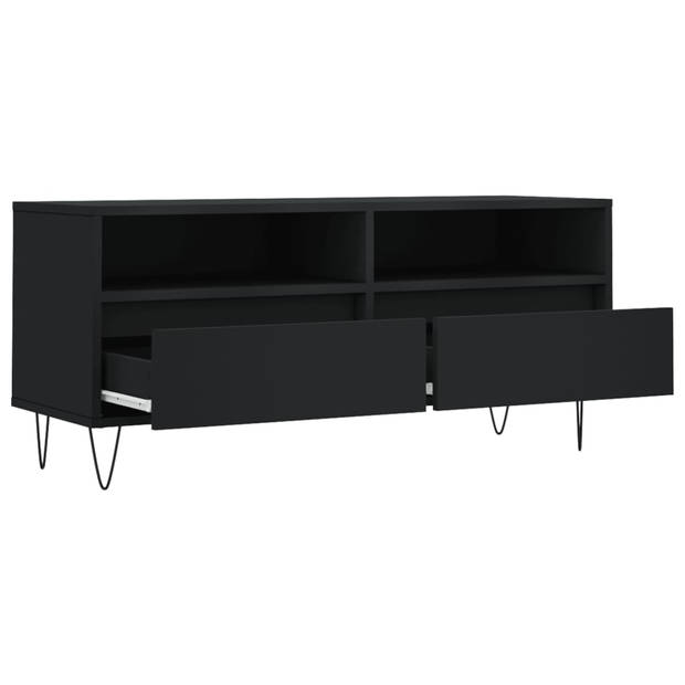 The Living Store TV-meubel - TV-kast en opbergmeubel - 100 x 34.5 x 44.5 cm - Stevig materiaal - voldoende