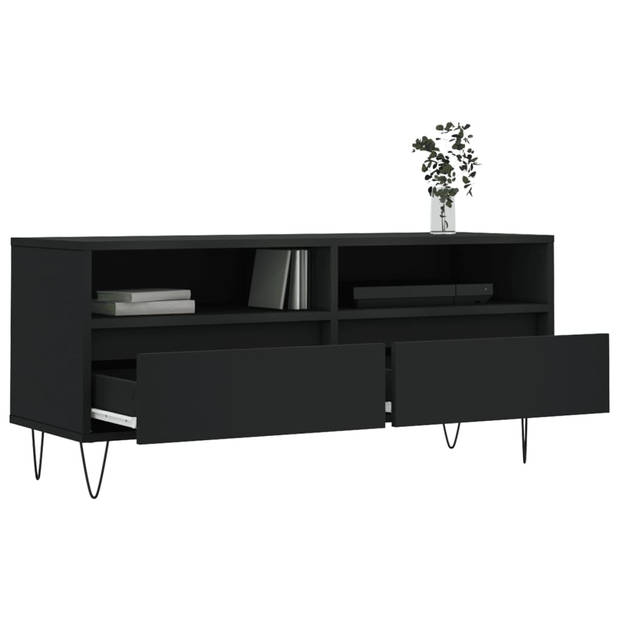 The Living Store TV-meubel - TV-kast en opbergmeubel - 100 x 34.5 x 44.5 cm - Stevig materiaal - voldoende