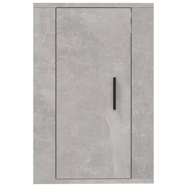 The Living Store Tv-wandmeubel - Betongrijs - 40 x 34.5 x 60 cm (B x D x H) - 2 stuks