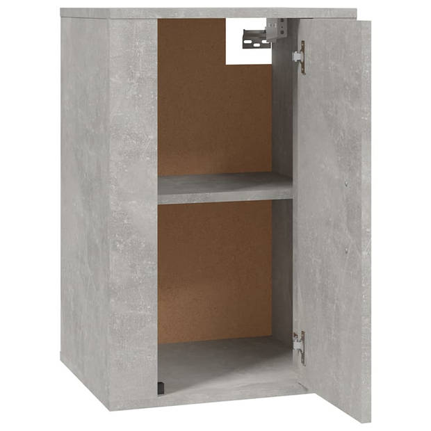 The Living Store Tv-wandmeubel - Betongrijs - 40 x 34.5 x 60 cm (B x D x H) - 2 stuks