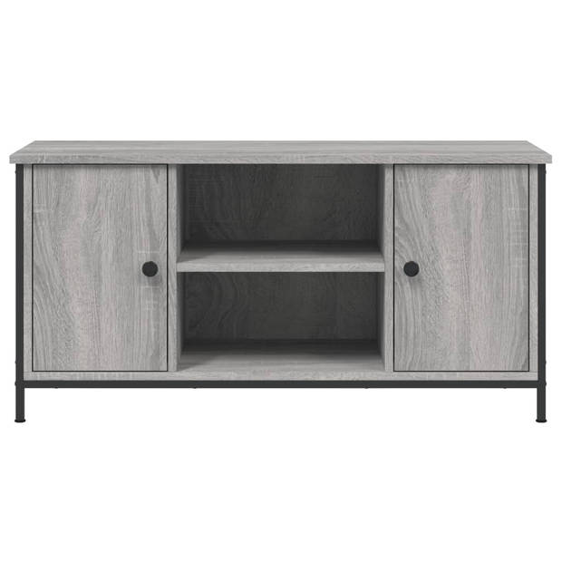 The Living Store TV-kast - Klassiek - Meubelen - Afmetingen- 100 x 40 x 50 cm - Kleur- Grijs Sonoma Eiken - Duurzaam