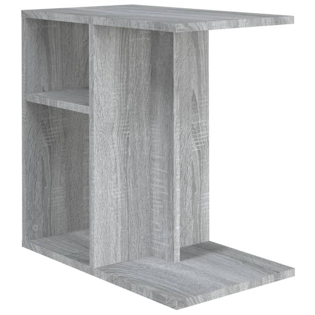 The Living Store Woonkamertafel - grijs sonoma eiken - 50 x 30 x 50 cm - praktisch