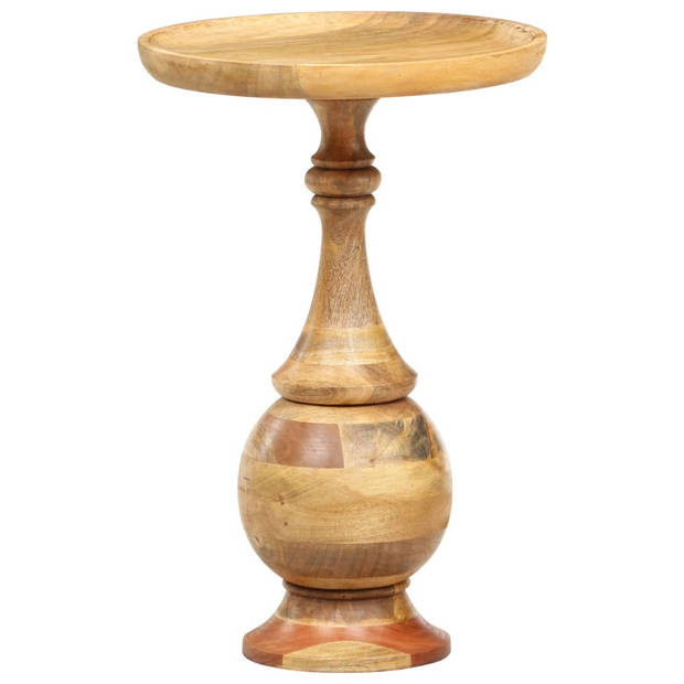 vidaXL Bijzettafel rond 43x43x66 cm massief mangohout