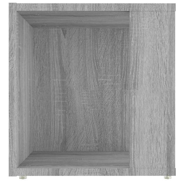 The Living Store Hoekopbergkast - Grijs Sonoma Eiken - 33 x 33 x 34.5 cm - Bewerkt Hout