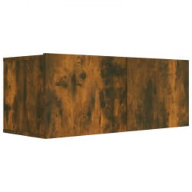 The Living Store Klassieke Televisiekastenset - TV-meubel - Wandgemonteerd - 80x30x30 cm - 30.5x30x90 cm - 30.5x30x30