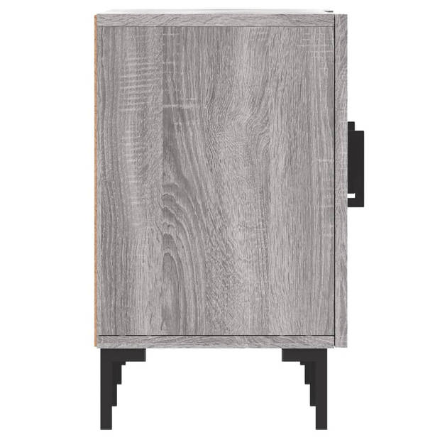 vidaXL Tv-meubel 150x30x50 cm bewerkt hout grijs sonoma eikenkleurig